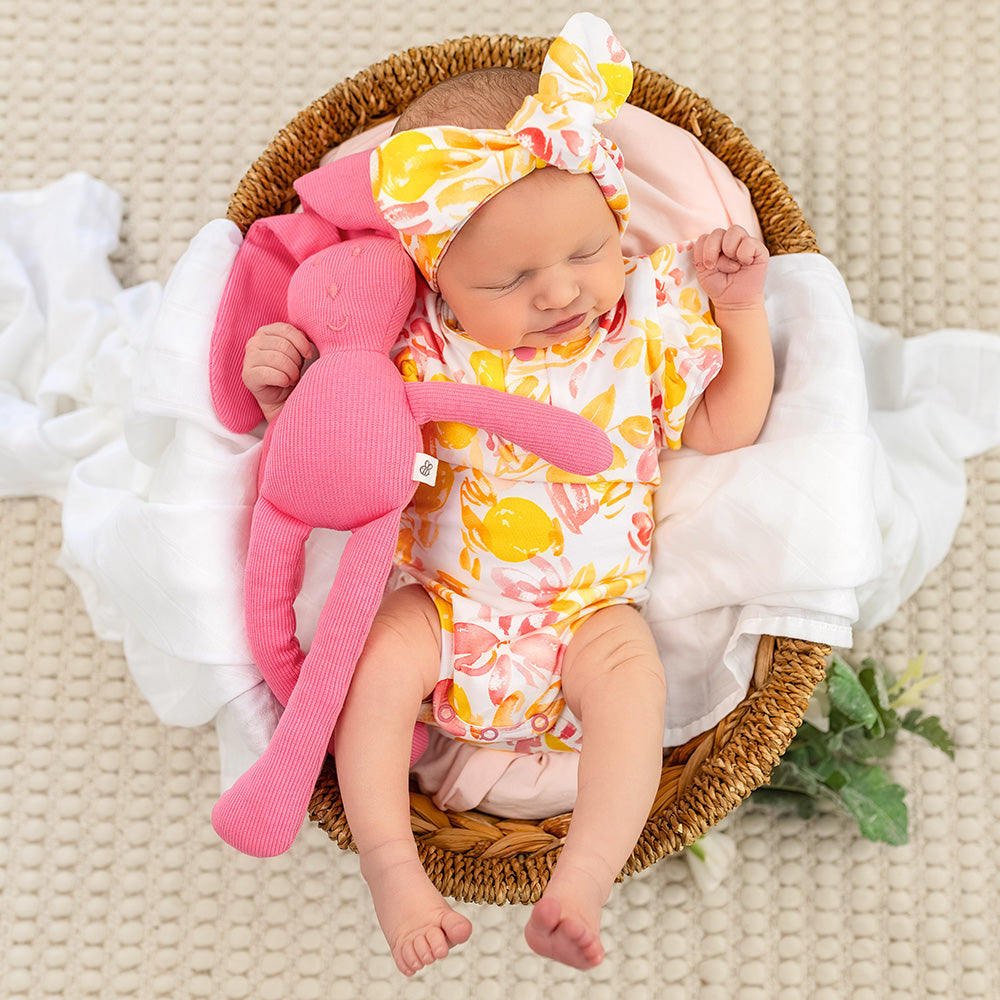 Sofia Short Sleeve Organic Bodysuit with Frill - View 6