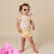 Sofia Short Sleeve Organic Bodysuit with Frill - Thumbnail 7