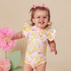 Sofia Short Sleeve Organic Bodysuit with Frill - Thumbnail 1