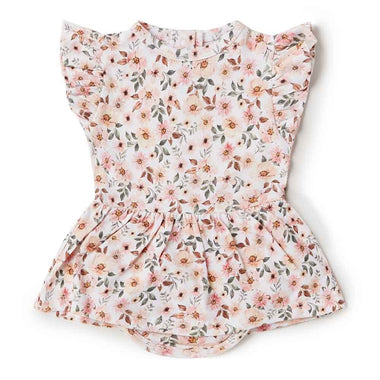 Spring Floral Organic Dress-Snuggle Hunny