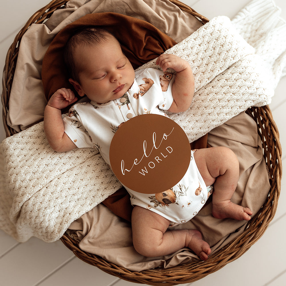 Bears Short Sleeve Organic Bodysuit - View 4