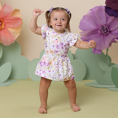 Isla Short Sleeve Organic Dress | Snuggle Hunny