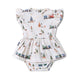 Trains Short Sleeve Organic Dress - Thumbnail 2