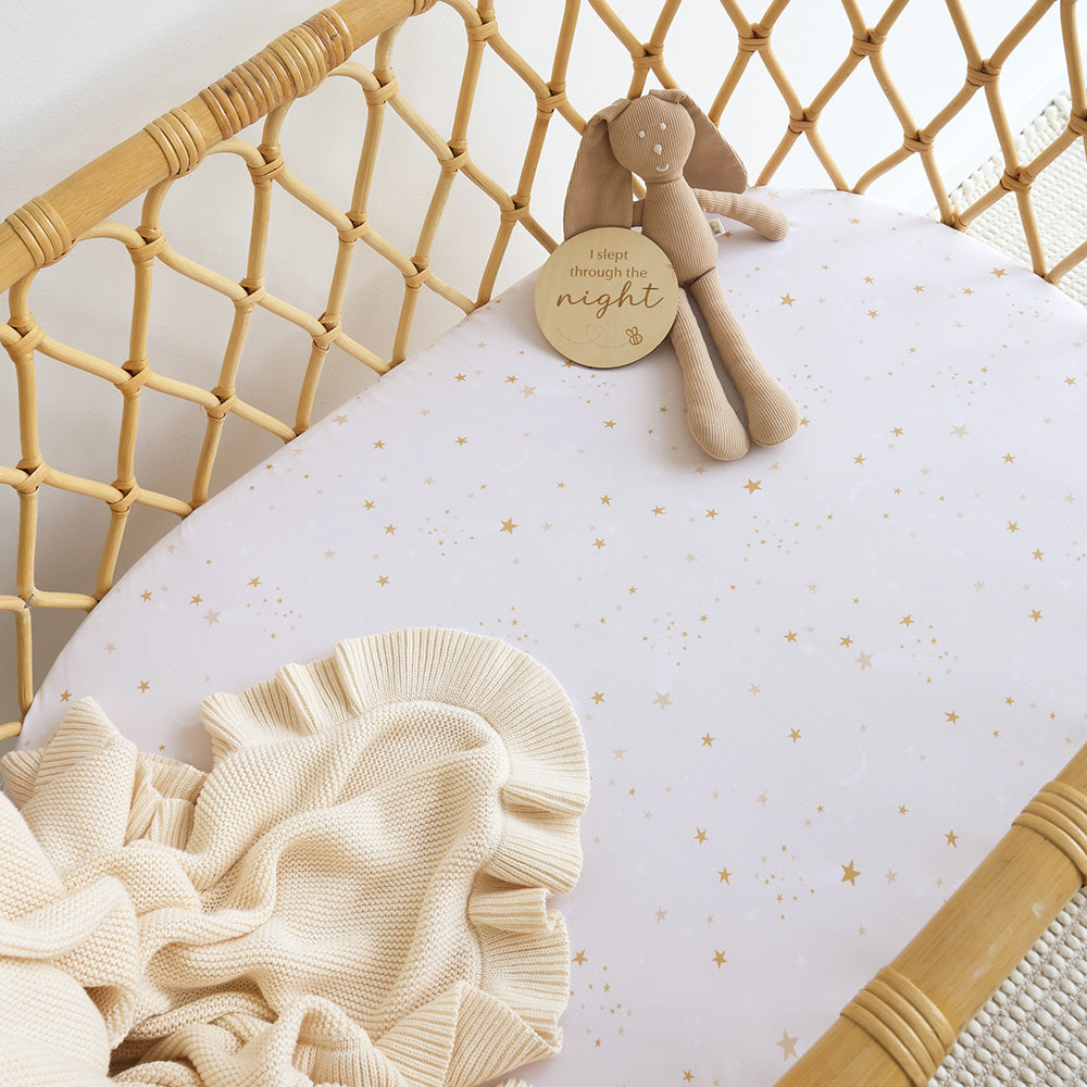 Stardust Organic Bassinet Sheet / Change Pad Cover - View 4