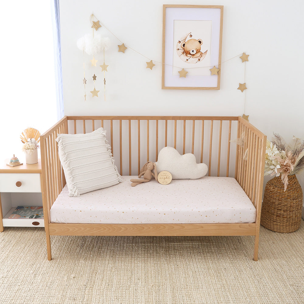 Stardust Organic Fitted Cot Sheet - View 4