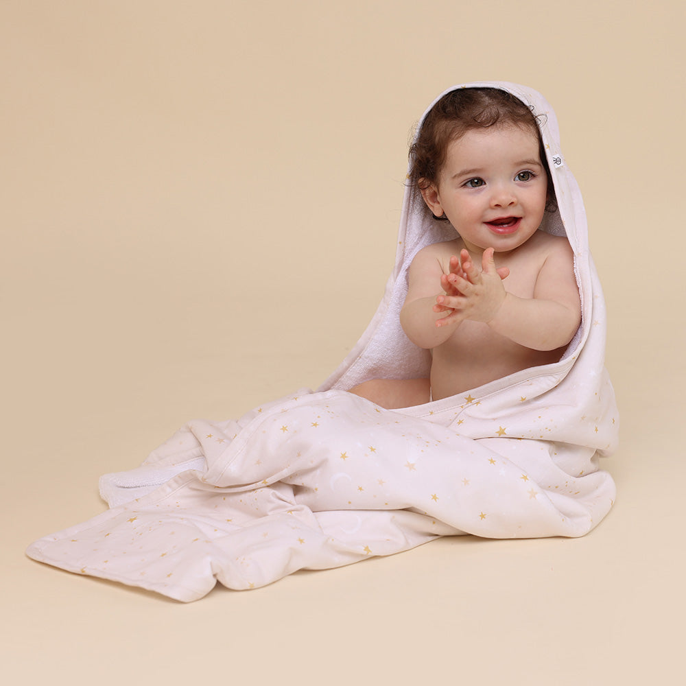 Stardust Organic Hooded Baby Towel - View 3