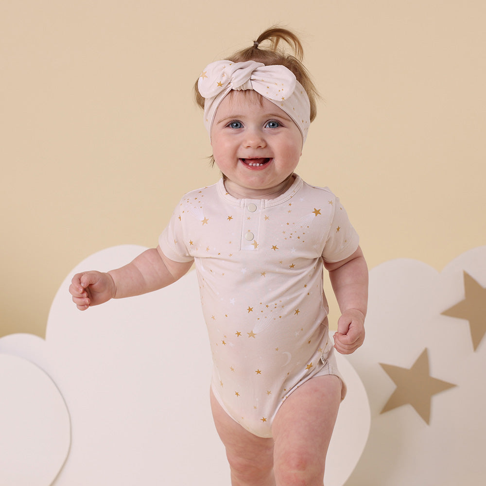 Stardust Short Sleeve Organic Bodysuit - View 3