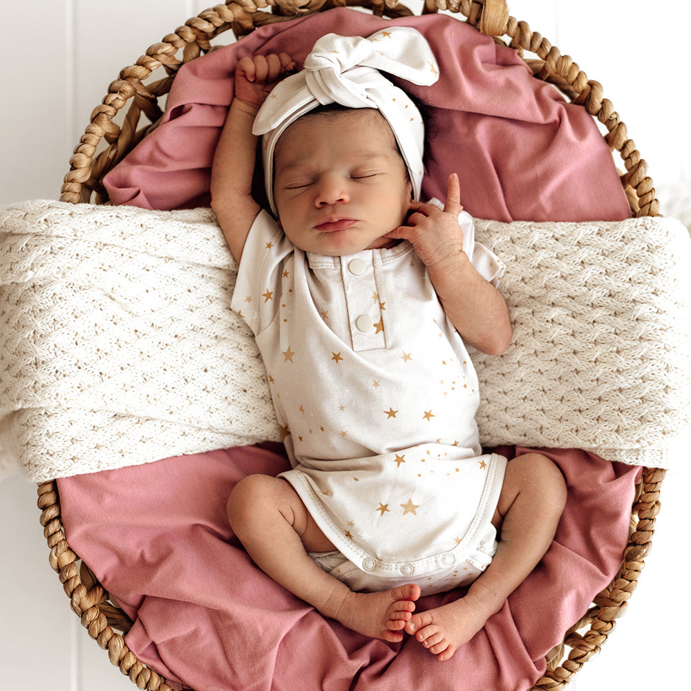 Stardust Short Sleeve Organic Bodysuit - View 1