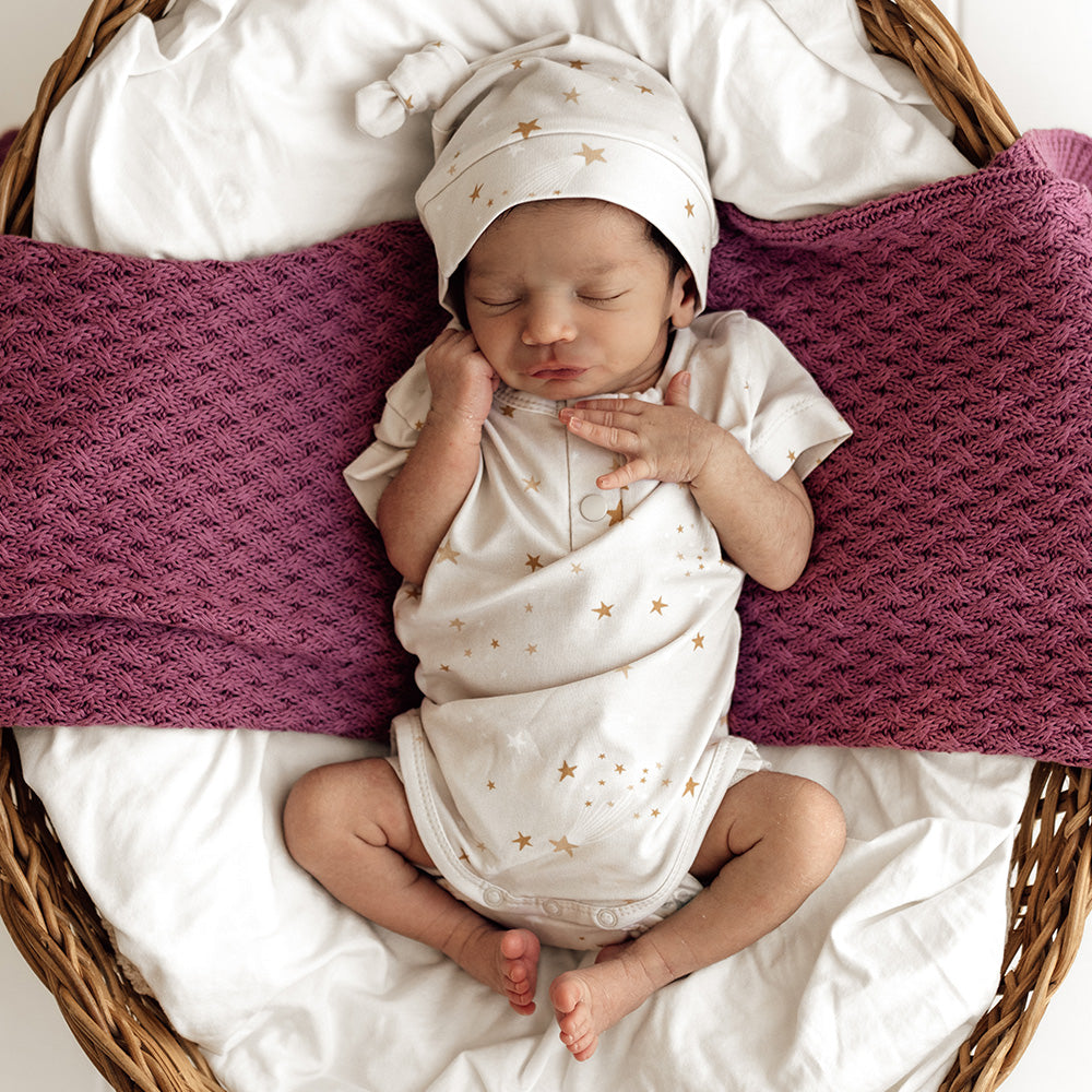 Stardust Short Sleeve Organic Bodysuit - View 4