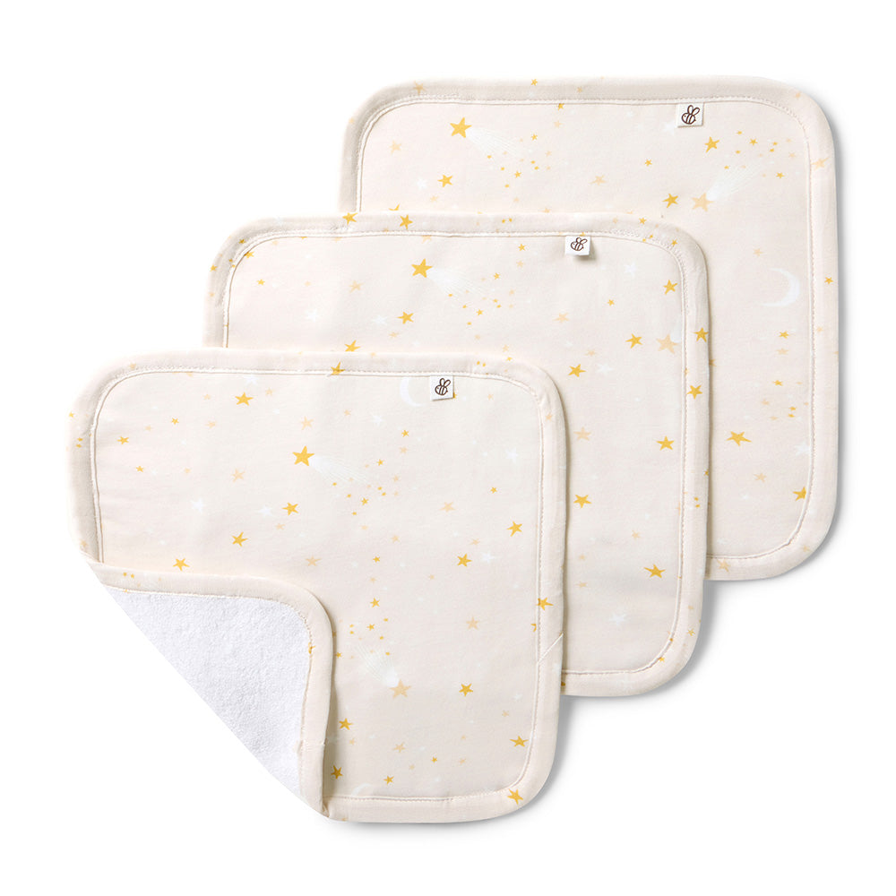 Stardust Organic Wash Cloths - 3 Pack - View 1