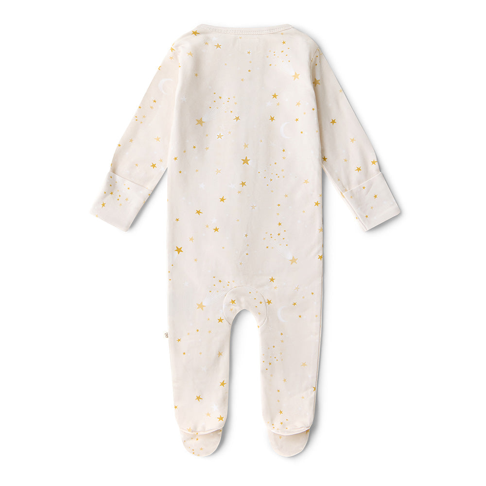 Stardust Organic Snuggle Sleepsuit Zip Footie - View 15
