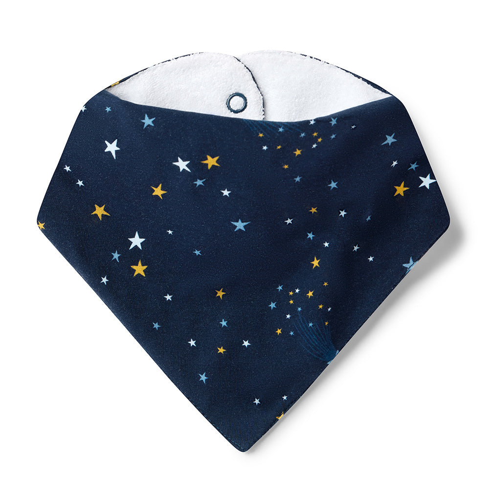 Starry Night Organic Dribble Bib - View 2