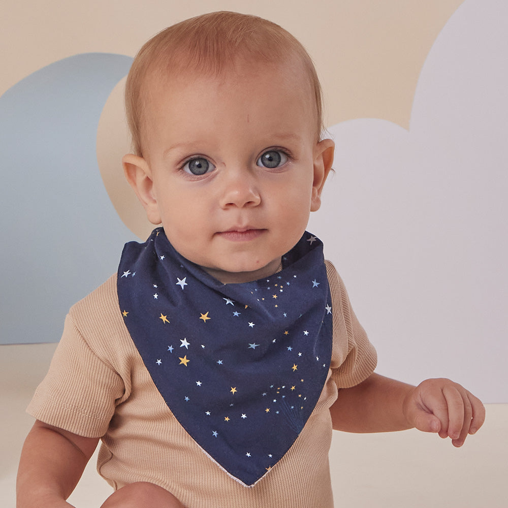 Starry Night Organic Dribble Bib - View 4