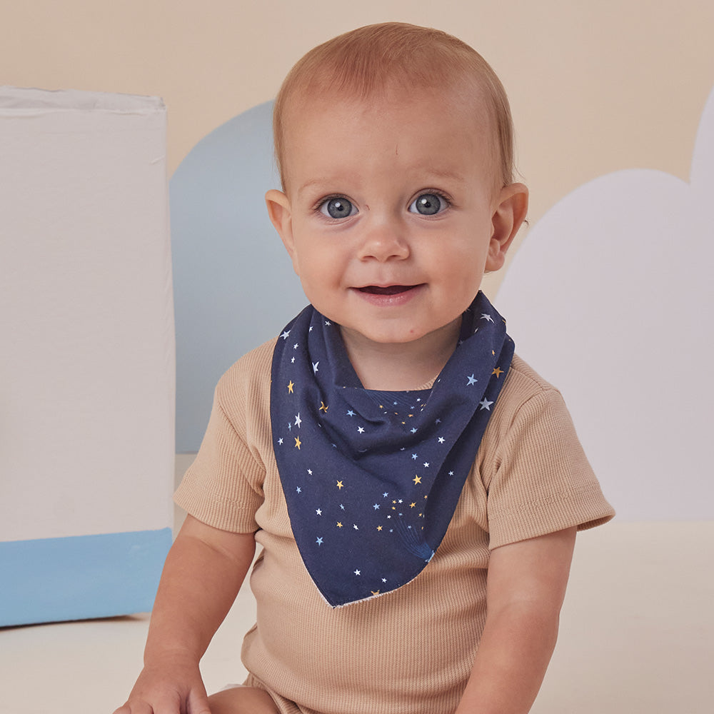Starry Night Organic Dribble Bib - View 1