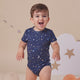 Starry Night Short Sleeve Organic Bodysuit - Thumbnail 3