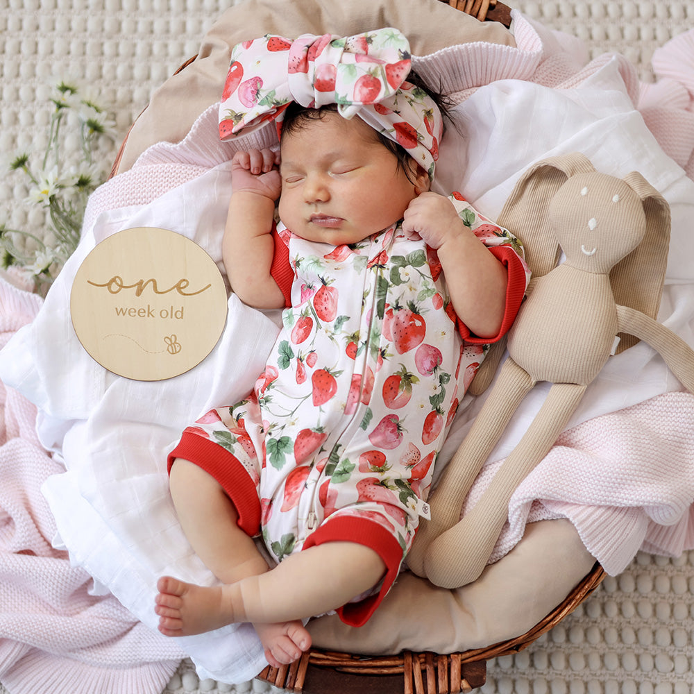 Strawberry Organic Snuggle Shortie - View 9