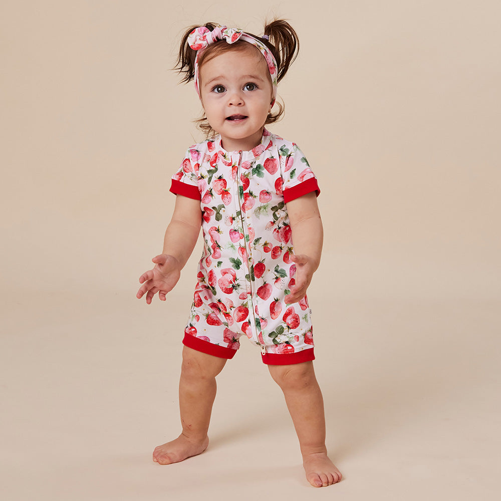 Strawberry Organic Snuggle Shortie - View 4