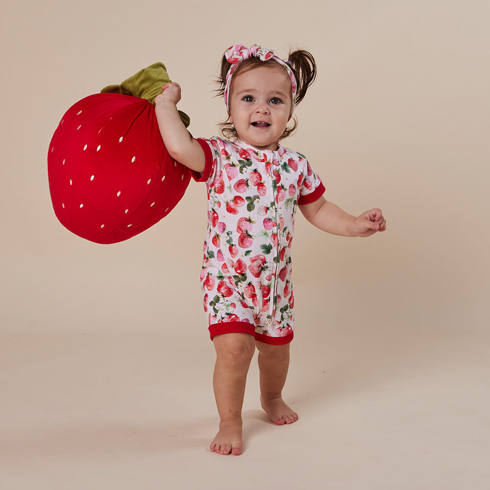 Strawberry Organic Snuggle Shortie - View 8