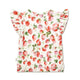 Strawberry Organic Short Sleeve Top with Frill - Thumbnail 6