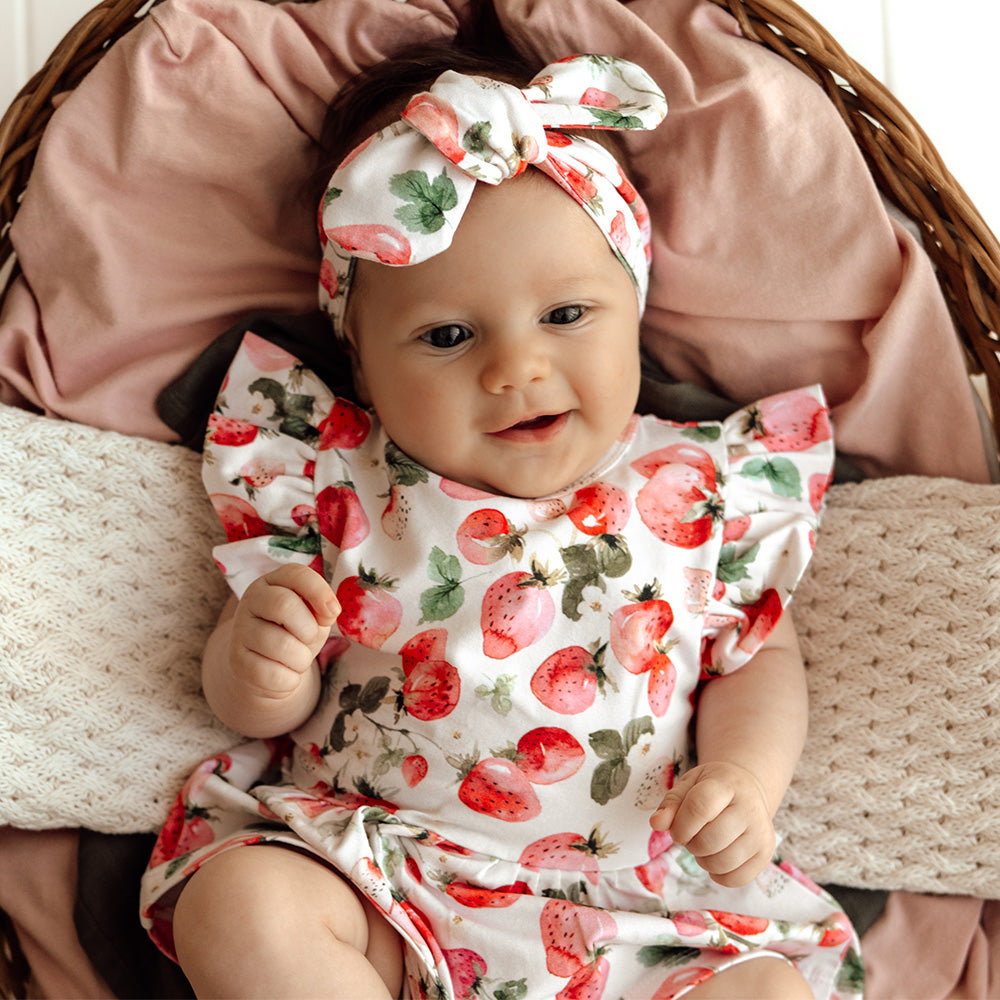Strawberry Short Sleeve Organic Dress - View 11