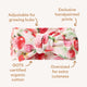 Strawberry Organic Oversized Bow - Thumbnail 5