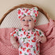 Strawberry Organic Oversized Bow - Thumbnail 1