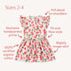 Strawberry Short Sleeve Organic Dress - Thumbnail 5
