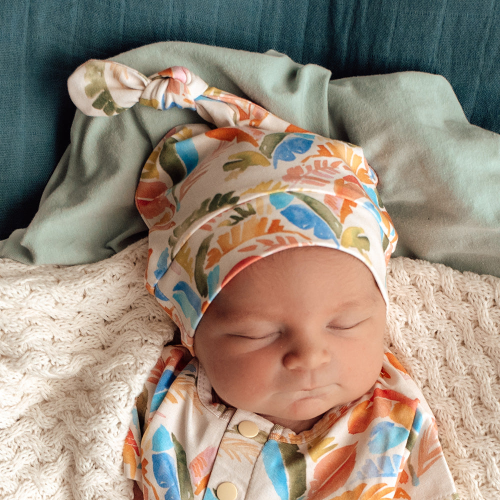 Summer Palm Organic Knotted Beanie - View 5