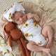 Sunflower Short Sleeve Organic Kimono Bodysuit - Thumbnail 10