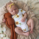 Sunflower Short Sleeve Organic Kimono Bodysuit - Thumbnail 6
