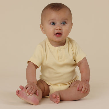 Sunlight Short Sleeve Organic Bodysuit | Snuggle Hunny