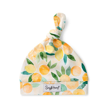 Sunny Citrus Organic Knotted Beanie | Snuggle Hunny