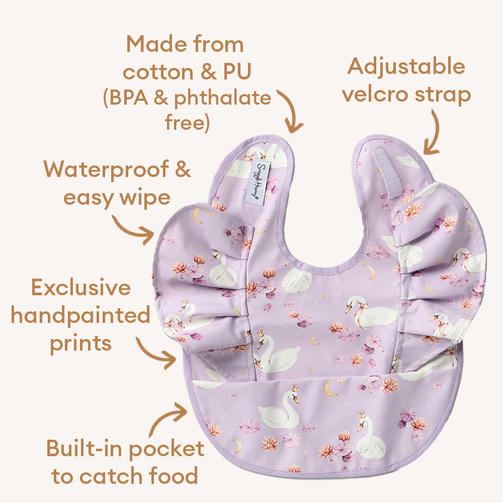 Swan Lake Frill Snuggle Bib - View 4