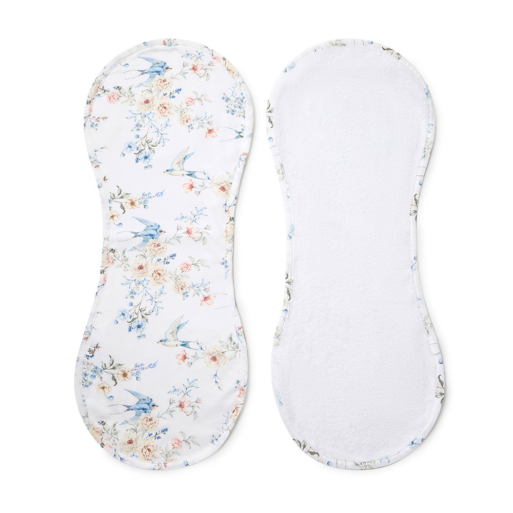 Sweet Swallows Organic Cotton Burp Cloth - View 2