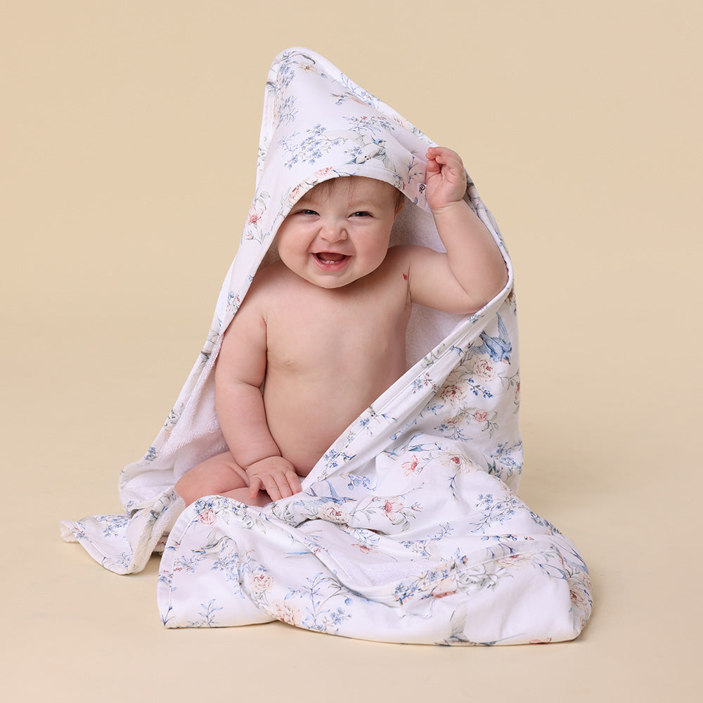 Sweet Swallows Organic Baby Towel & Wash Cloth Set - View 6