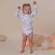Sweet Swallows Long Sleeve Organic Bodysuit with Frill - Thumbnail 3