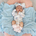 Sweet Swallows Long Sleeve Organic Bodysuit with Frill | Snuggle Hunny