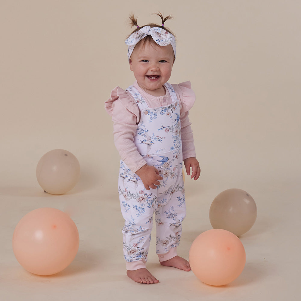 Sweet Swallows Organic Snuggle Overalls - View 8