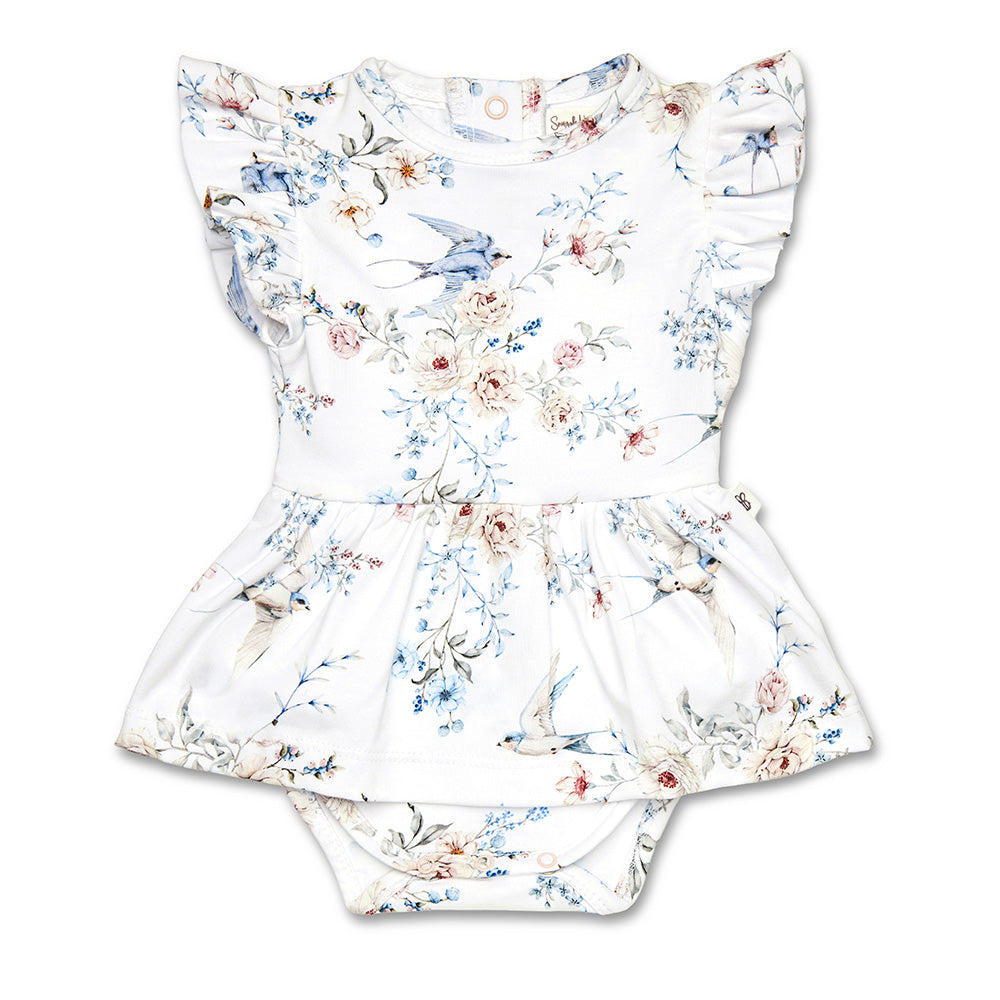 Sweet Swallows Short Sleeve Organic Dress - View 2