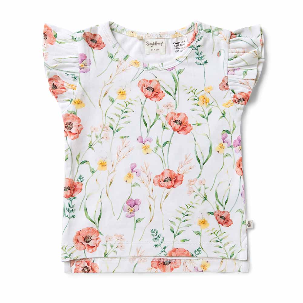 Meadow Organic T-Shirt with Frill - View 2
