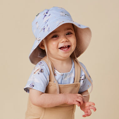 Taking Flight Reversible Cotton Bucket Hat | Snuggle Hunny