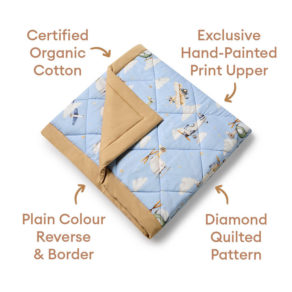 Taking Flight Organic Cotton Cot Comforter - View 5