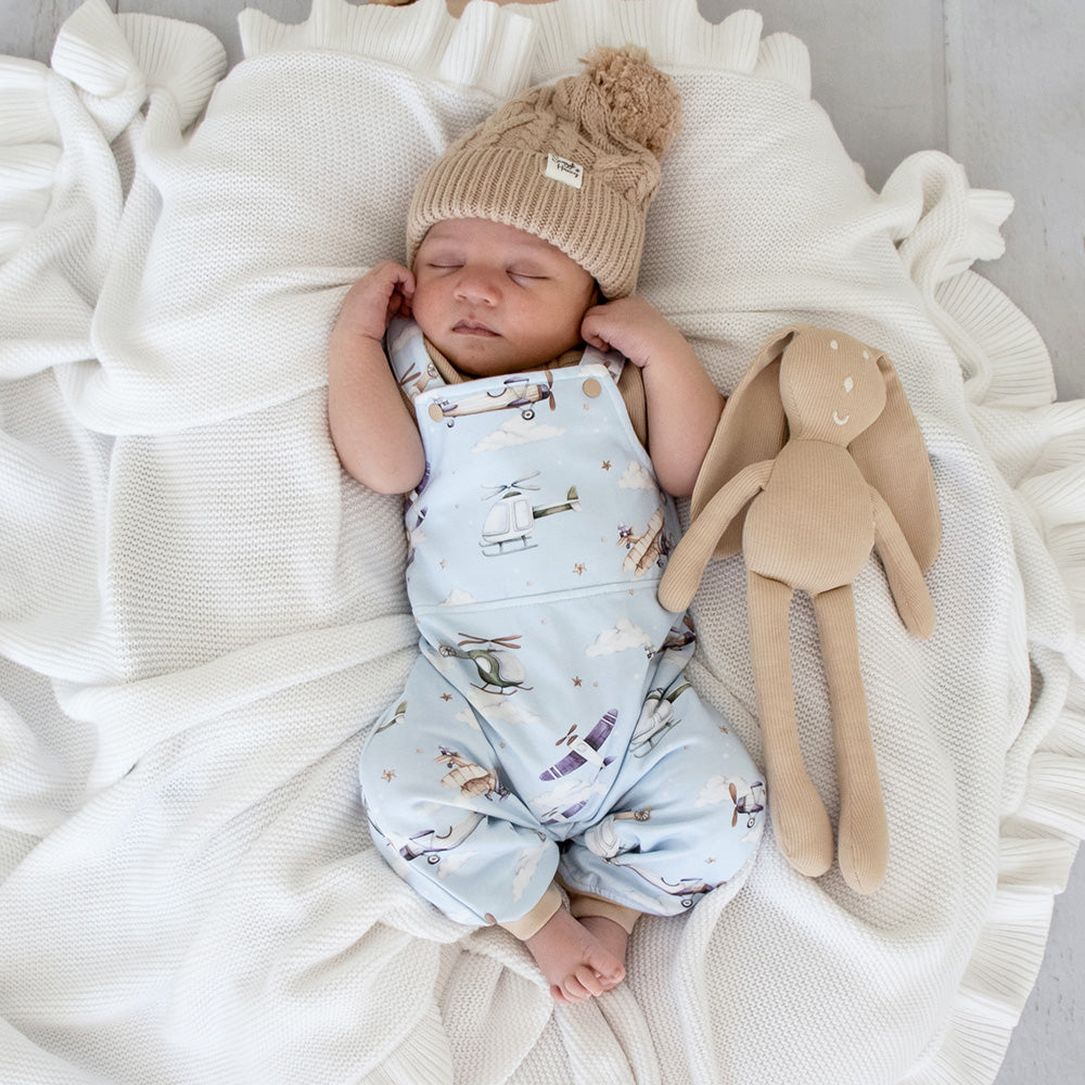 Taking Flight Organic Snuggle Overalls - View 3