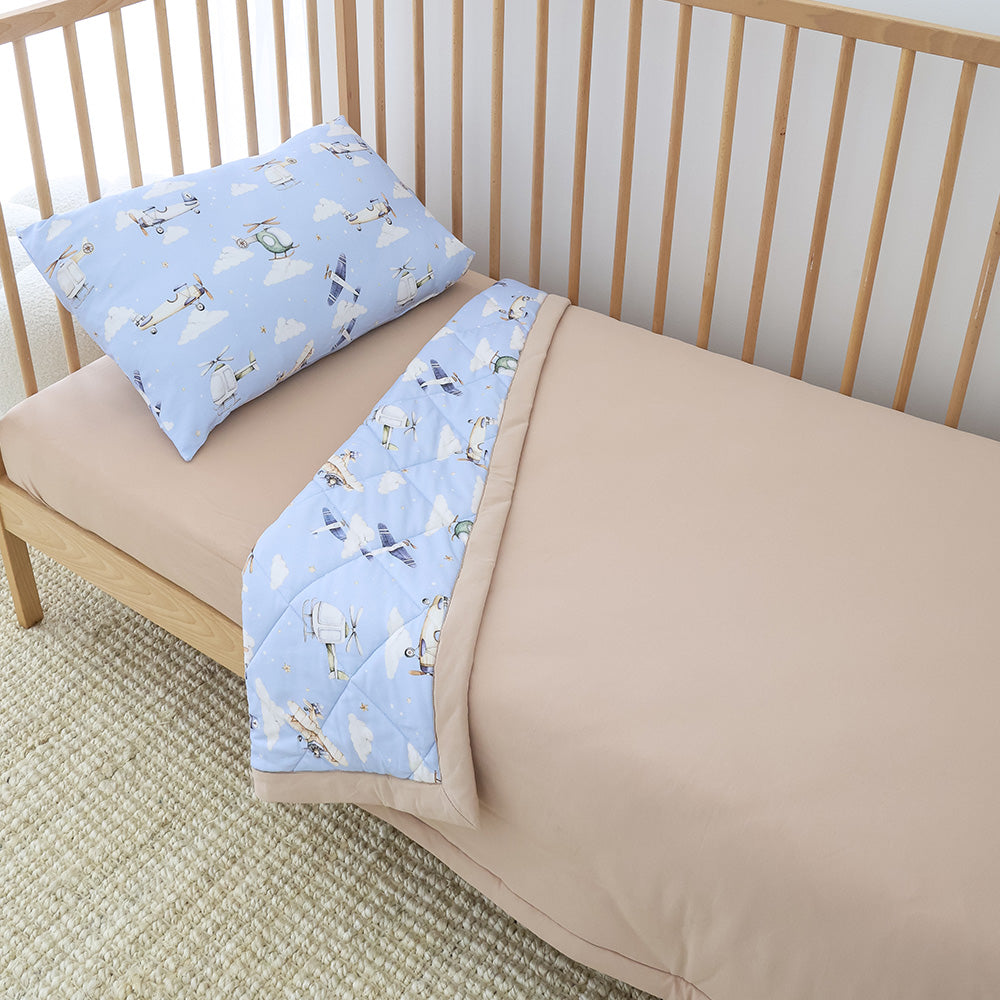 Taking Flight Organic Cotton Cot Comforter - View 10