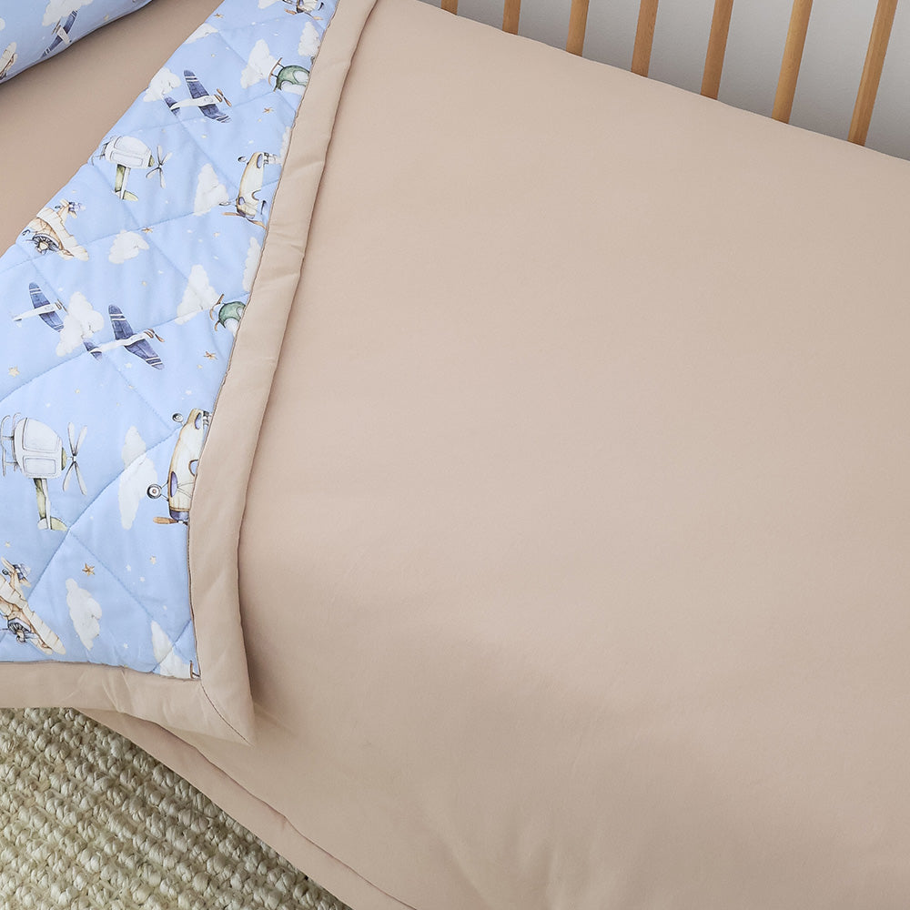 Taking Flight Organic Cotton Cot Comforter - View 4