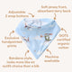 Taking Flight Organic Dribble Bib - Thumbnail 4