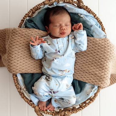 Taking Flight Organic Growsuit | Snuggle Hunny