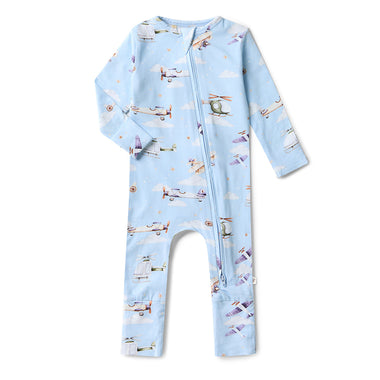 Taking Flight Organic Snugglesuit Convertible Romper | Snuggle Hunny