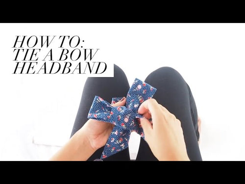 How to Tie a Bow Headband Wrap