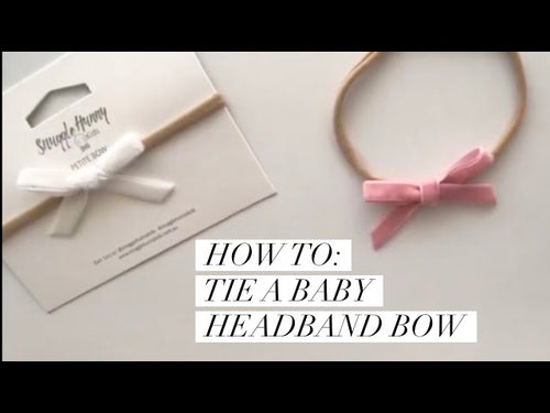 How To Tie a Petite Velvet Bow